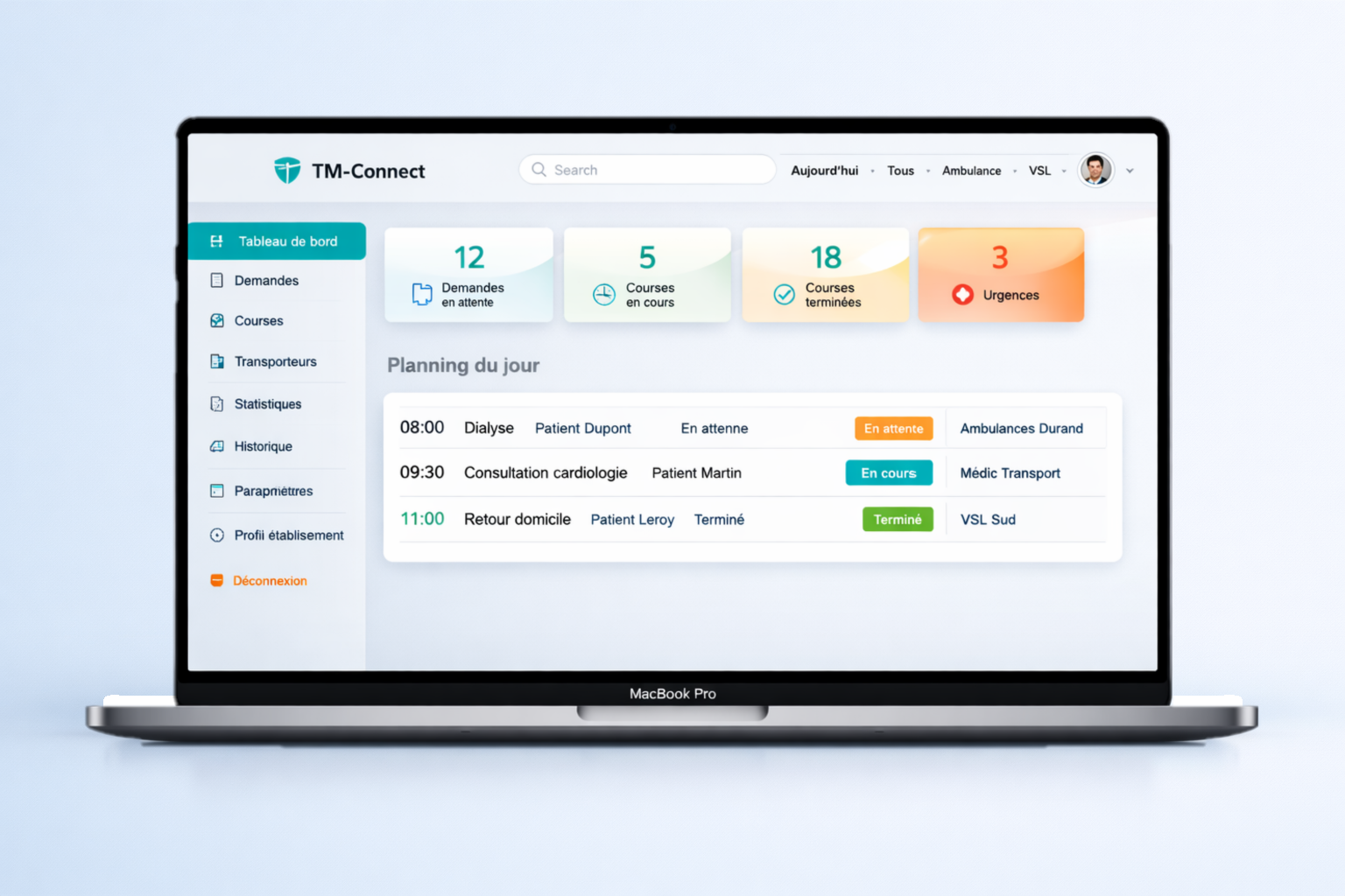 Mockup Transmed‑Connect